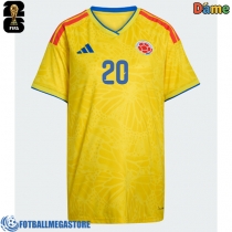 Fotballdrakt Dame Colombia Juan Fernando Quintero #20 Hjemmedrakt VM 2026 Kortermet